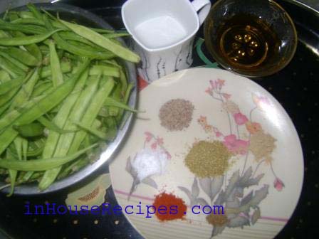 Ingredients for Gawar Ki Fali